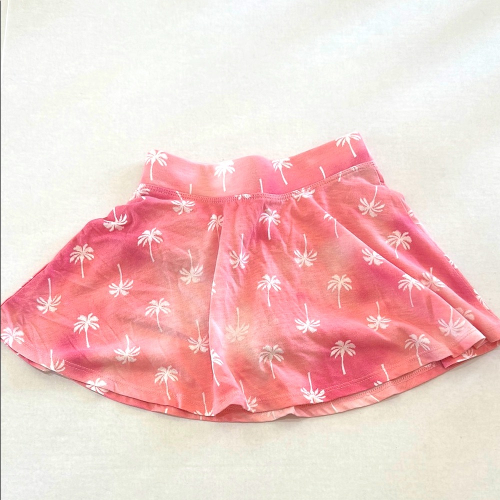 Pink Palm Tree Skirt Skort